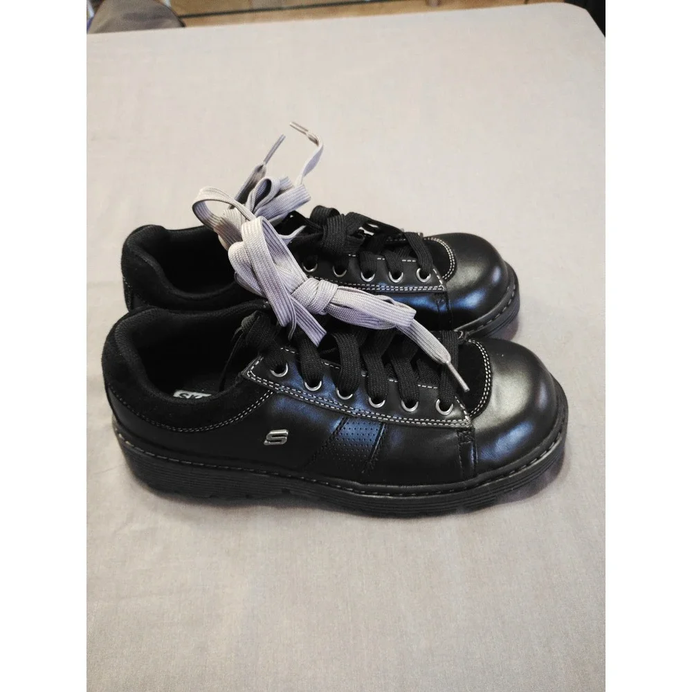 NWOB Skechers Men 8 John Deere Respected Swamper Black Slip-Ins Work Shoes 47665